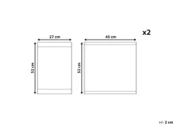 Beliani Palmunlehtikuviollinen Vaihtokangas Puutarhatuoliin 2 Kpl Cine Flash Sale