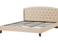 Beliani Parisanky Kangas Beige 180 X 200 Cm Bordeaux Store