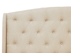 Beliani Parisanky Kangas Beige 180 X 200 Cm Bordeaux Store