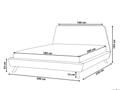 Beliani Parisanky Kangas Harmaa 180 X 200 Cm Vienne Cheap