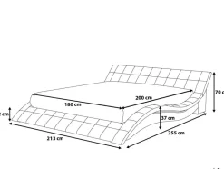 Beliani Parisanky Kangas Musta 180 X 200 Cm Vichy Store