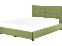 Beliani Parisanky Kangas Säilytystila Vihrea 180 X 200 Cm La Rochelle Clearance