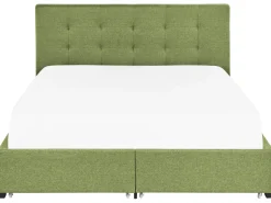 Beliani Parisanky Kangas Säilytystila Vihrea 180 X 200 Cm La Rochelle Clearance