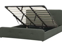 Beliani Parisanky Kangas Säilytystila Tummanharmaa 180 X 200 Cm Rennes Discount