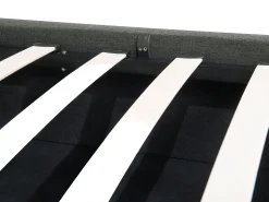 Beliani Parisanky Kangas Säilytystila Tummanharmaa 180 X 200 Cm Rennes Discount