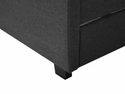 Beliani Parisanky Kangas Säilytystila Tummanharmaa 180 X 200 Cm Montpellier Flash Sale