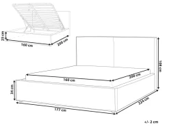 Beliani Parisanky Kangas Säilytystila Beige 160 X 200 Cm Moissac Online