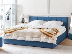 Beliani Parisanky Kangas Säilytystila Sininen 180 X 200 Cm Dreux Fashion