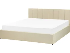 Beliani Parisanky Kangas Säilytystila Beige 180 X 200 Cm Dreux Clearance