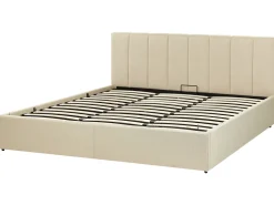 Beliani Parisanky Kangas Säilytystila Beige 180 X 200 Cm Dreux Clearance