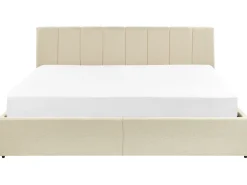 Beliani Parisanky Kangas Säilytystila Beige 180 X 200 Cm Dreux Clearance