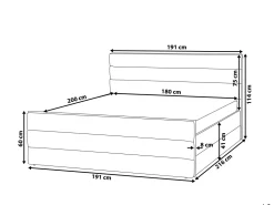 Beliani Parisanky Kangas Tummanharmaa 180 X 200 Cm Valbonne Store