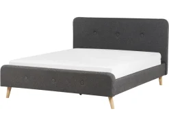 Beliani Parisanky Kangas Tummanharmaa 160 X 200 Cm Rennes Ii Hot