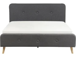 Beliani Parisanky Kangas Tummanharmaa 160 X 200 Cm Rennes Ii Hot