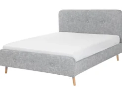 Beliani Parisanky Kangas Vaaleanharmaa 180 X 200 Cm Rennes Hot