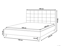 Beliani Parisanky Kangas Vaaleanharmaa 180 X 200 Cm La Rochelle Outlet