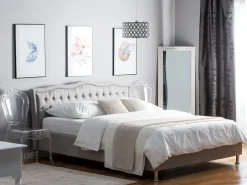 Beliani Parisanky Kangas Vaaleanharmaa 180 X 200 Cm Metz Best