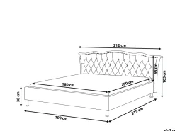 Beliani Parisanky Kangas Vaaleanharmaa 180 X 200 Cm Metz Best