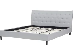 Beliani Parisanky Kangas Vaaleanharmaa 180 X 200 Cm Saverne Discount