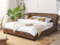 Beliani Parisanky Keinomokkanahka Ruskea 180 X 200 Cm Cavaillon Shop