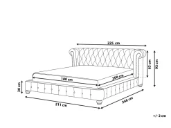 Beliani Parisanky Keinomokkanahka Ruskea 180 X 200 Cm Cavaillon Shop