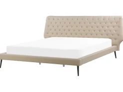 Beliani Parisanky Keinonahka Beige 180 X 200 Cm Essonne Flash Sale