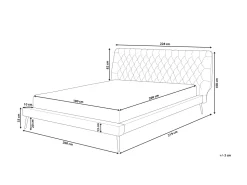 Beliani Parisanky Keinonahka Harmaa 180 X 200 Cm Essonne Shop