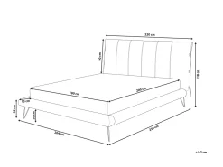 Beliani Parisanky Keinonahka Kermanvalkoinen 180 X 200 Cm Betin Fashion