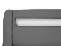 Beliani Parisanky Keinonahka Led-Valo Harmaa 180 X 200 Cm Avignon Hot