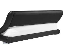 Beliani Parisanky Keinonahka Led-Valo Musta 180 X 200 Cm Avignon Best