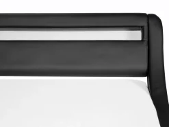 Beliani Parisanky Keinonahka Led-Valo Musta 180 X 200 Cm Avignon Best