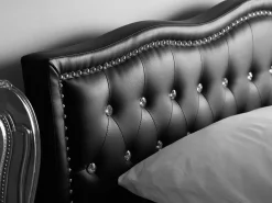 Beliani Parisanky Keinonahka Musta 180 X 200 Cm Metz Outlet