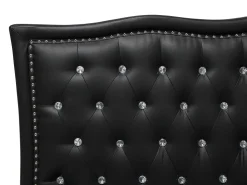 Beliani Parisanky Keinonahka Musta 180 X 200 Cm Metz Outlet