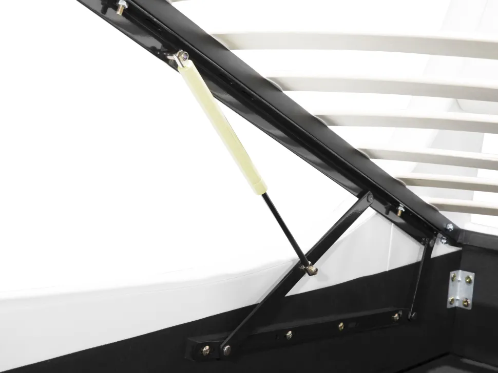 Beliani Parisanky Keinonahka Säilytystila Valkoinen 180 X 200 Cm Avignon Cheap