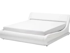 Beliani Parisanky Keinonahka Säilytystila Valkoinen 180 X 200 Cm Avignon Cheap