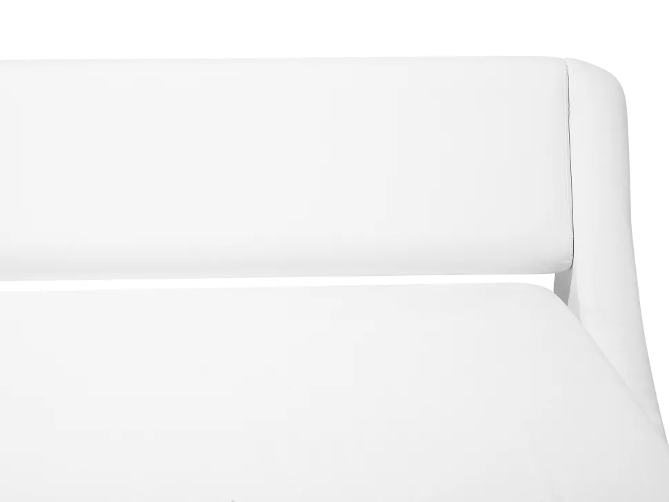 Beliani Parisanky Keinonahka Säilytystila Valkoinen 180 X 200 Cm Avignon Cheap