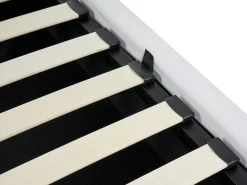 Beliani Parisanky Keinonahka Säilytystila Valkoinen 180 X 200 Cm Metz Best