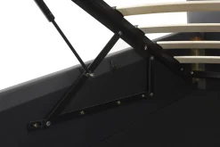 Beliani Parisanky Keinonahka Säilytystila Tummanharmaa 180 X 200 Cm Dreux Discount