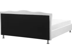 Beliani Parisanky Keinonahka Valkoinen 180 X 200 Cm Metz Fashion