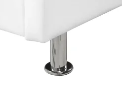 Beliani Parisanky Keinonahka Valkoinen 180 X 200 Cm Metz Fashion