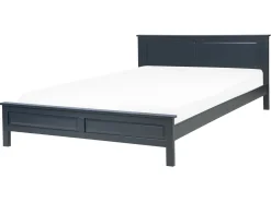 Beliani Parisanky Manty Tummansininen 160 X 200 Cm Olivet Store