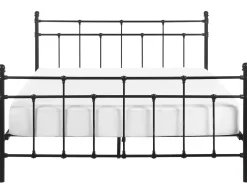 Beliani Parisanky Metalli Musta 160 X 200 Cm Lynx Clearance