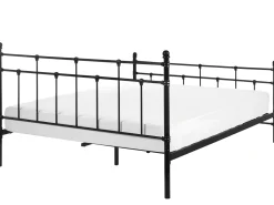 Beliani Parisanky Metalli Musta 160 X 200 Cm Lynx Clearance