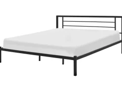 Beliani Parisanky Metalli Musta 180 X 200 Cm Cusset Cheap