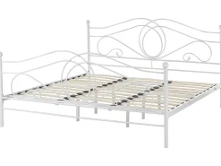 Beliani Parisanky Metalli Valkoinen 180 X 200 Cm Lyra Shop