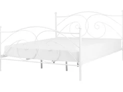 Beliani Parisanky Metalli Valkoinen 180 X 200 Cm Dinard New