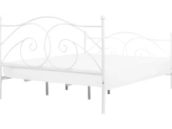 Beliani Parisanky Metalli Valkoinen 180 X 200 Cm Dinard New