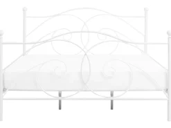 Beliani Parisanky Metalli Valkoinen 180 X 200 Cm Dinard New