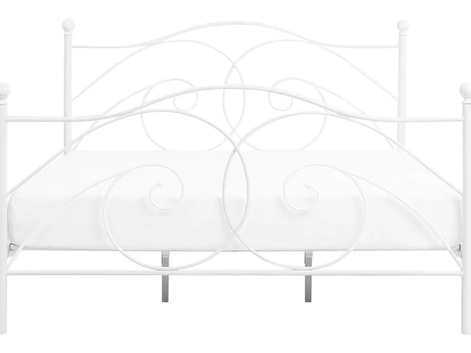 Beliani Parisanky Metalli Valkoinen 180 X 200 Cm Dinard New