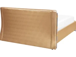 Beliani Parisanky Nahka Led-Valot Kulta 180 X 200 Cm Paris Fashion